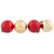 2-Finish Glass Christmas Ball Ornaments -3.25" (80mm) - Red and Gold - 72ct - IMAGE 3