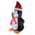 4' Black and White Inflatable Festive Penguin Christmas Yard Decor - IMAGE 3