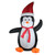 4' Black and White Inflatable Festive Penguin Christmas Yard Decor - IMAGE 1