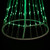 Lighted LED Multi-Function Outdoor Christmas Cone Tree - 9' - Green Lights