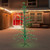 Pre-Lit Cascade Artificial Twig Tree Outdoor Christmas Decoration - 9' - Green Lights - IMAGE 3