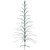 Pre-Lit Cascade Artificial Twig Tree Outdoor Christmas Decoration - 9' - Green Lights - IMAGE 4