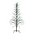 9' Black Pre-Lit Artificial Cascade Twig Christmas Tree - Green Lights - IMAGE 1