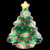 12.5" Lighted Holographic Christmas Tree Window Silhouette Decor - IMAGE 2