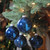 4ct Blue and White Speckled 2-Finish Christmas Ball Ornaments 3.25" (80mm) - IMAGE 2