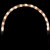 Lighted Christmas Arch Pathway Markers - Clear Lights - 6.75' White Wire - 3ct - IMAGE 5
