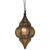 18" Black and Gold Moroccan Style Hanging Lantern Ceiling Light Fixture - IMAGE 1