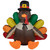 Pre-lit Inflatable Pilgrim Turkey Thanksgiving Yard Decoration - 4' - IMAGE 2