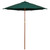 8.5ft Outdoor Patio Market Umbrella with Wooden Pole, Green - IMAGE 2