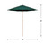 8.5ft Outdoor Patio Market Umbrella with Wooden Pole, Green - IMAGE 5