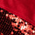 19" Shiny Metallic Red Sequined Christmas Stocking with Velveteen Cuff - IMAGE 6