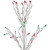 Pre-Lit Cascade Twig Tree Outdoor Christmas Decoration - 9' - Multicolor Lights