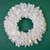 Northlight 24" Prelit Snow White Artificial Christmas Wreath - Clear Lights
