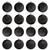 Shatterproof 4-Finish Christmas Ball Ornaments - 3" (75mm) - Jet Black - 16ct - IMAGE 2