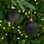 Shatterproof 4-Finish Christmas Ball Ornaments - 3" (75mm) - Jet Black - 16ct
