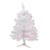 2' Pre-lit White Iridescent Pine Artificial Christmas Tree - Pink Lights - IMAGE 1