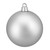 Shatterproof Matte Commercial Christmas Ball Ornament - 12" (300mm) - Silver - IMAGE 1