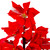 4' Pre-Lit Fiber Optic Color Changing Red Poinsettia Christmas Tree - IMAGE 4