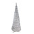 Pre-Lit Tinsel Pop-Up Artificial Christmas Tree - 6' - Silver - Clear Lights - IMAGE 2