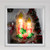Lighted Berry Candle Christmas Window Silhouette - 12" - Clear Lights - IMAGE 3
