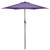 7.5ft Outdoor Patio Market Umbrella with Hand Crank, Purple - IMAGE 1