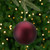 Matte Burgundy Shatterproof Christmas Ball Ornament 4" (100mm) - IMAGE 1