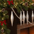 8ct Silver Shatterproof 4-Finish Christmas Finial Drop Ornaments 6" (152.4mm) - IMAGE 2