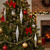 8ct Silver Shatterproof 4-Finish Christmas Finial Drop Ornaments 6" (152.4mm) - IMAGE 3