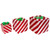 Lighted Candy Cane Striped Gift Box Outdoor Christmas Decoration - 12" - Red and White - Set of 3 - IMAGE 4