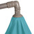10ft Offset Outdoor Patio Umbrella with Hand Crank, Turquoise Blue - IMAGE 3