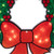 Lighted Holographic Christmas Wreath Window Silhouette Decoration - 15"