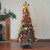 6' Pre-Lit Gold and Red Pre-Decorated Pop-Up Artificial Christmas Tree, Clear Lights - IMAGE 2