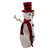 35" Lighted 3-D Snowman with Top Hat and Twig Arms Outdoor Christmas Decoration - IMAGE 3