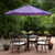 9ft Outdoor Patio Market Umbrella with Hand Crank and Tilt, Purple - IMAGE 2