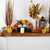 5.5' x 6" Autumn Harvest Orange and Yellow Mums with Maple Leaves Garland - Unlit - IMAGE 2