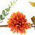 5.5' x 6" Autumn Harvest Orange and Yellow Mums with Maple Leaves Garland - Unlit - IMAGE 4