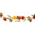 5.5' x 6" Autumn Harvest Orange and Yellow Mums with Maple Leaves Garland - Unlit - IMAGE 6