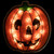 Lighted Holographic Jack O' Lantern Halloween Window Decoration - 13.5" - IMAGE 1