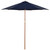 9ft Outdoor Patio Market Umbrella with Wooden Pole, Navy Blue - IMAGE 2