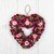 Floral and Twig Artificial Heart Valentine's Day Wreath - 13.5" - Pink and Purple - IMAGE 5