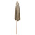 9ft Outdoor Patio Market Umbrella with Wooden Pole, Tan - IMAGE 4