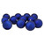 Shatterproof Matte Christmas Ball Ornaments - 4" (100mm) - Royal Blue - 12ct - IMAGE 1