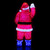 LED Lighted Santa Claus Acrylic Commercial Grade Outdoor Christmas Decoration - 3.75' - Red and Blue
