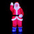 LED Lighted Santa Claus Acrylic Commercial Grade Outdoor Christmas Decoration - 3.75' - Red and Blue - IMAGE 3