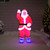 LED Lighted Santa Claus Acrylic Commercial Grade Outdoor Christmas Decoration - 3.75' - Red and Blue - IMAGE 1