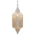 35" Gold and White Moroccan Style Hanging Lantern Ceiling Light Fixture - IMAGE 2