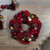 Red Stars and Pine Cone Artificial Christmas Wreath - 12.5-Inch, Unlit - IMAGE 2