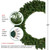 Pre-Lit Canadian Pine Artificial Christmas Wreath - 48" - Clear Lights - IMAGE 4