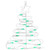 LED Lighted Christmas Tree Window Silhouette Decoration - 12.5" - Green Lights - IMAGE 2