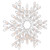 Lighted Snowflake Christmas Window Silhouette Decoration - 15.25" - IMAGE 4